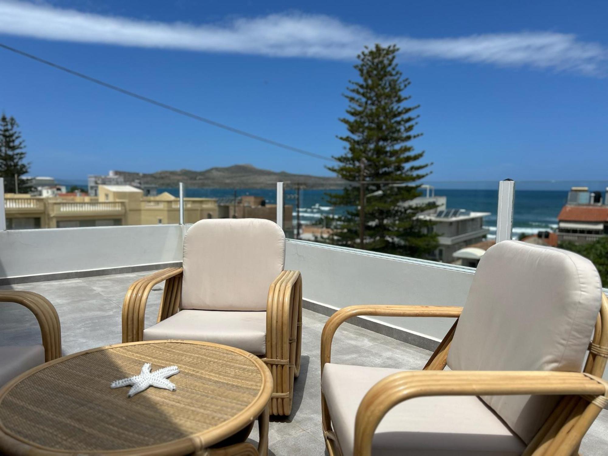 Mira Sea View Residence Chrissi Akti Chania Exterior foto
