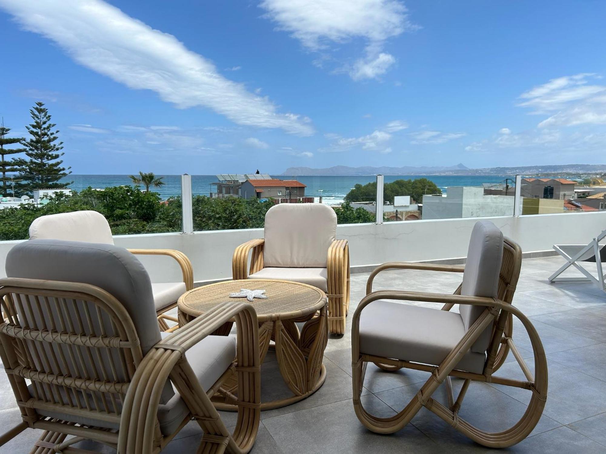 Mira Sea View Residence Chrissi Akti Chania Exterior foto
